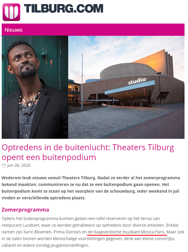 Read more about the article Tilburg new date!